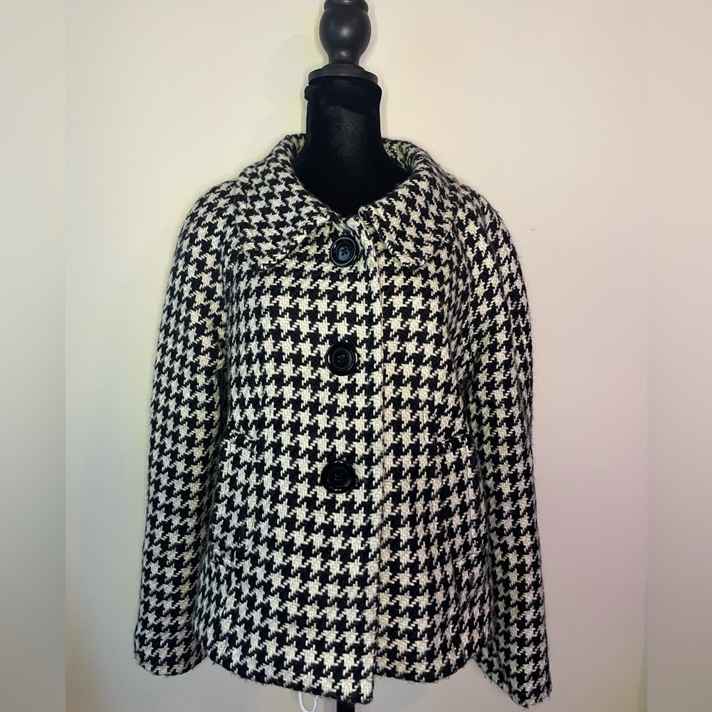 Rafaella Classic Houndstooth pattern wool blazer